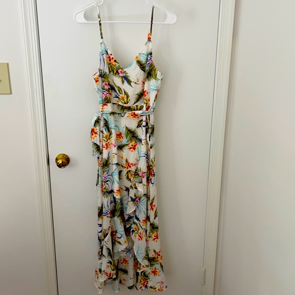 Tropical Print Dress